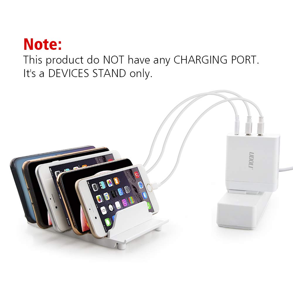 UDOLI Adjustable Universal Cell Phone Dock Stand Holder, Tablet Organizer Multi Device Desktop Stand for iPhone Samsung Galaxy Google Nexus Kindle