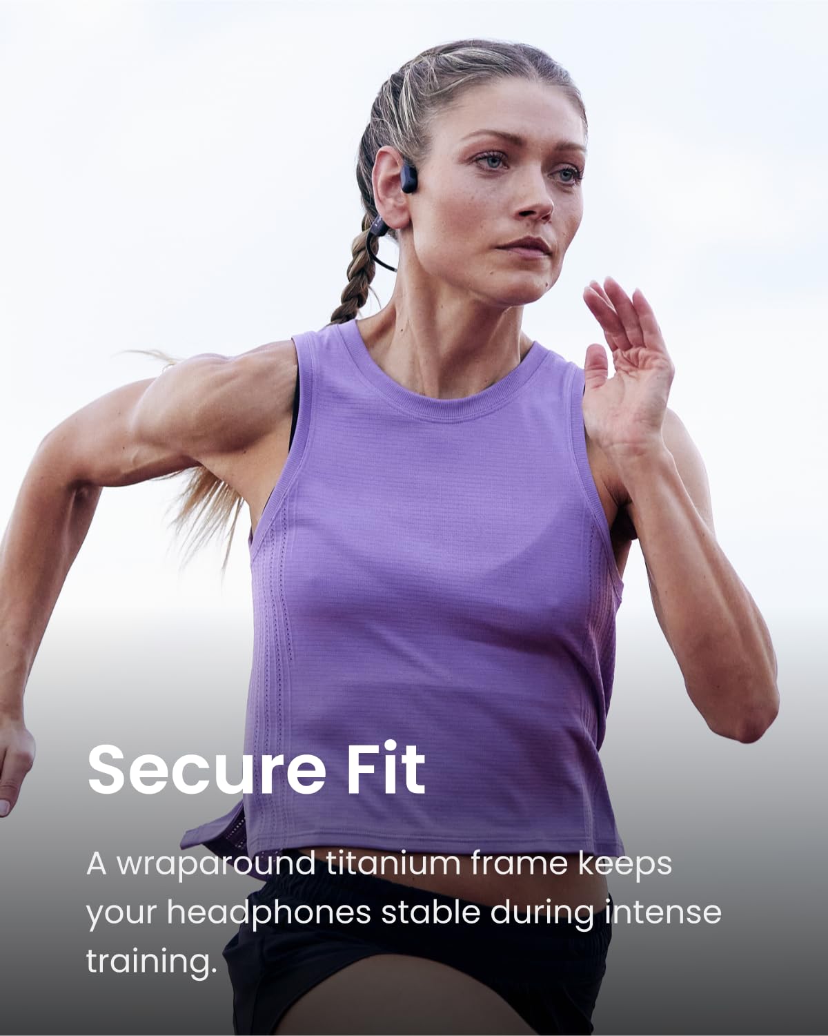 SHOKZ OpenRun Pro - Open-Ear Bluetooth Bone Conduction Sport Headphones (Renewed)