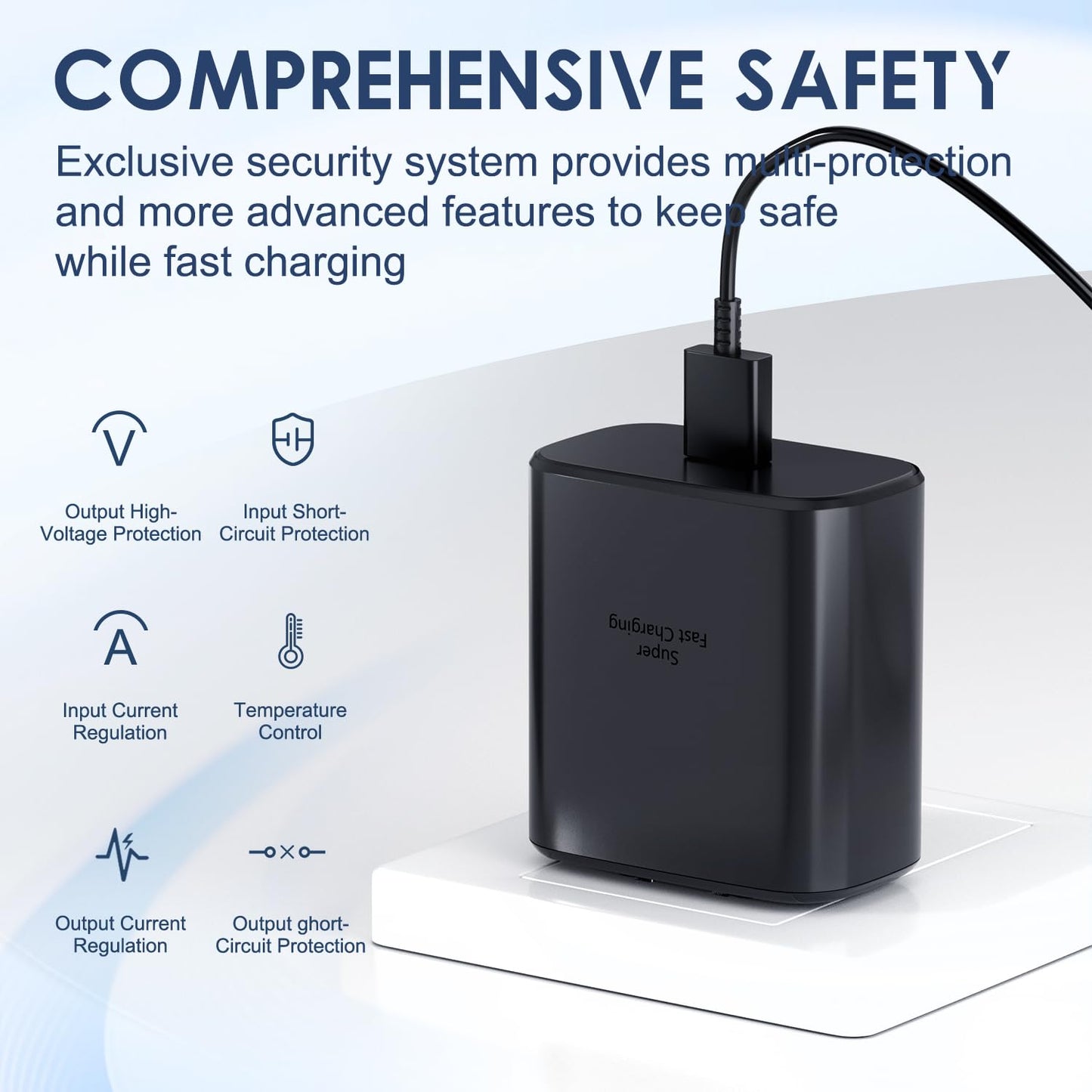 Samsung 45W USB C Fast Charging Block Type C Wall Plug Charging Brick for Samsung Galaxy S26 Ultra/S26/S26+/S25 Ultra/S25/S25+/S24