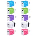 USB Charger Plug,Fast Charging Block,1A USB Cube 10Pack Wall Outlet Adapter Compatible iPhone 17 Pro Max/16 Plus/15/14/13/12/11/X/SE/8, Samsung Galaxy