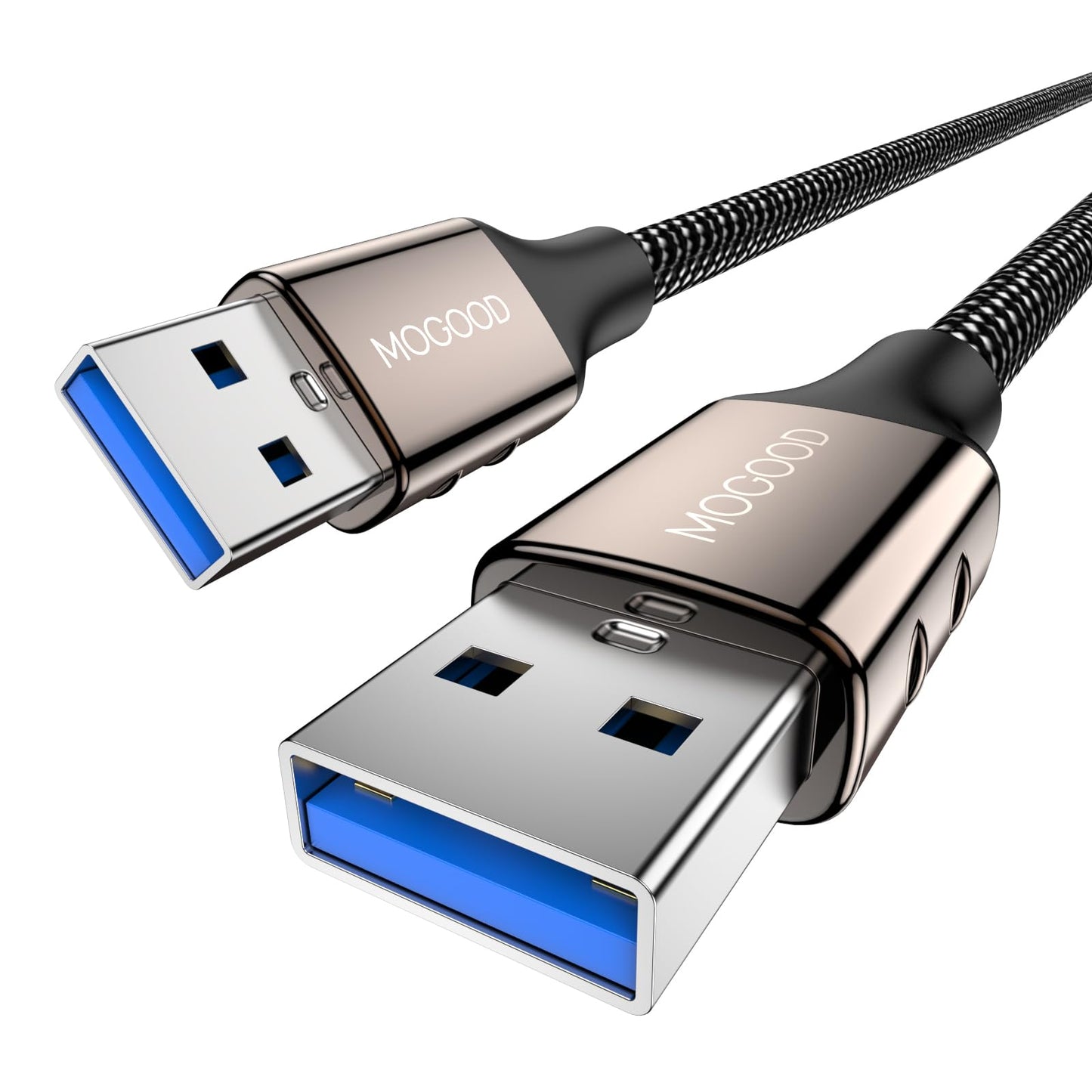 MOGOOD USB 3.0 Extension Cable - Male to Male USB A Works with Laptop, External Hard Drive, DVD Player, Television, Setup Box, SSD