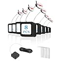 8Pack Remote Control Tether, 6.5 Ft Remote Control Leash, Retractable Safety Lock with Adjustable Lock Strap for TV Remotes, Game Controllers