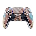 MightySkins Carbon Fiber Skin Compatible with PS5 DualSense Edge Controller - Beach Ready Protective, Durable Textured Carbon Fiber Finish Easy