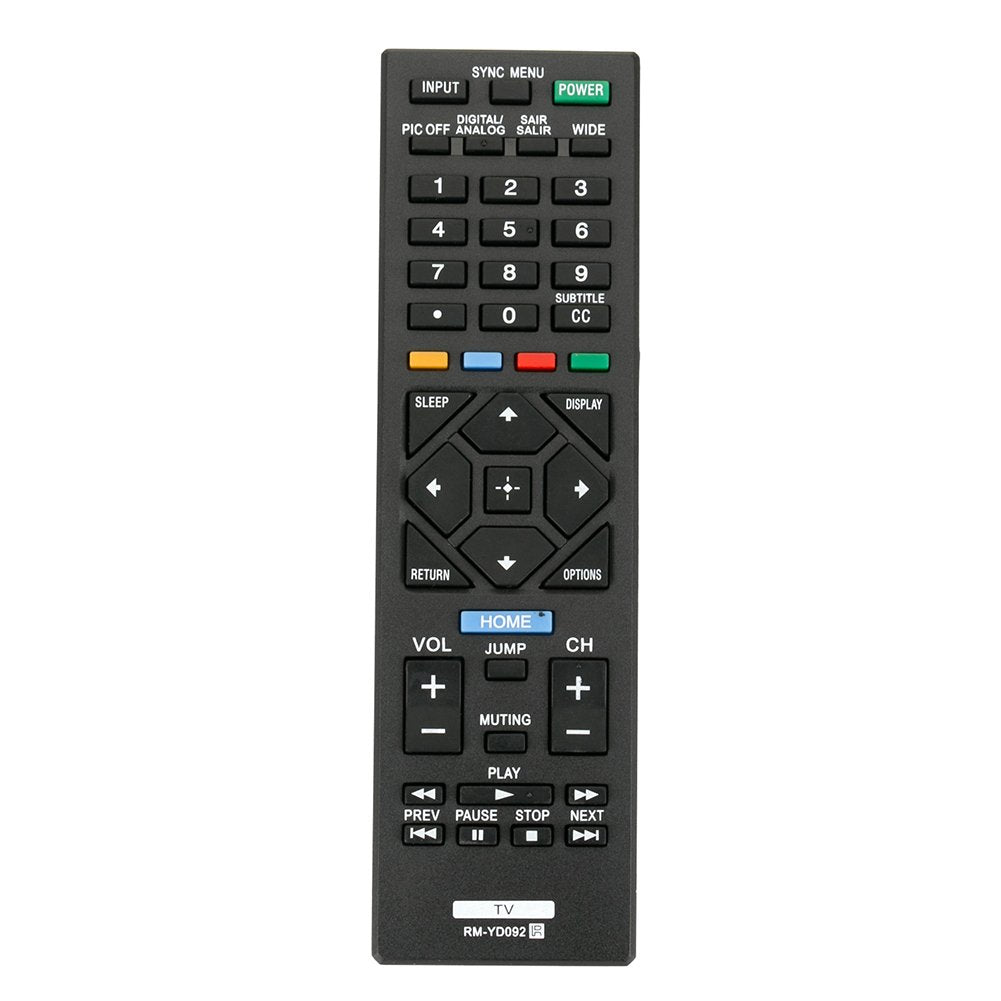 New RM-YD092 Replaced Remote fit for Sony TV KDL-32R400A KDL-40R450A KDL-46R453A KDL-46R450A KDL-40R471A KDL-32R421A KDL-50R450A KDL-40R380B