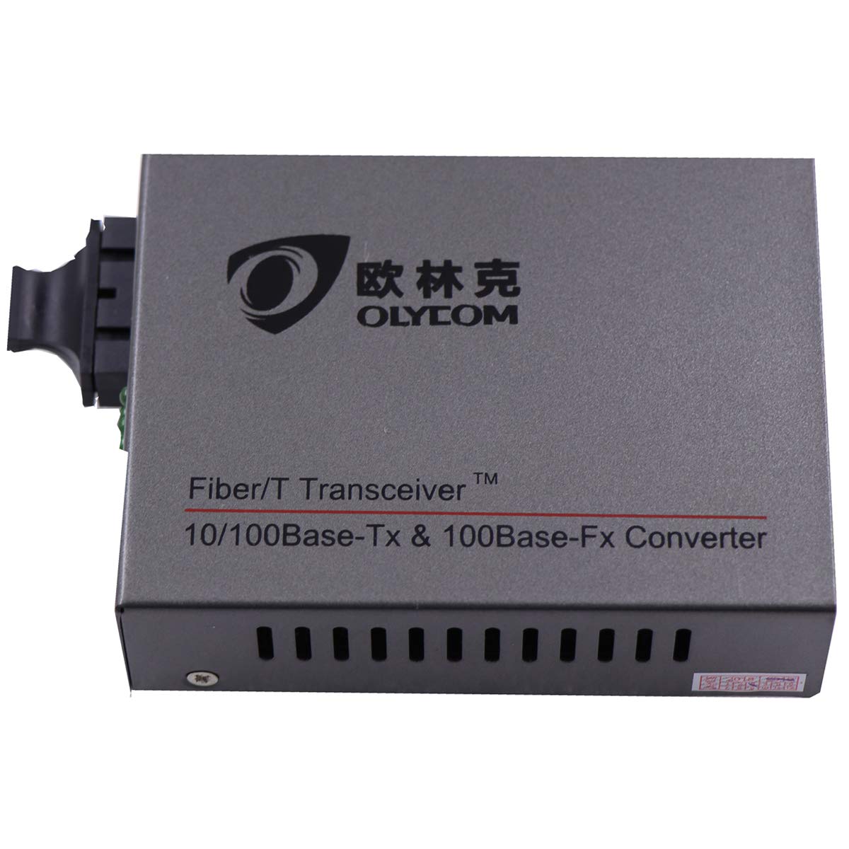 10/100Mbps Rate RJ45 to Optic Fiber SC Ethernet Media Converter Single Mode Double-Core CAT5 Transceiver 20km 1310nm
