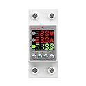 SINOTIMER SVP719 3 LED Display 120VAC 63A Adjustable Voltage Surge Protector Relay with Limit Current Protection, Single Phase Low Voltage Monitor