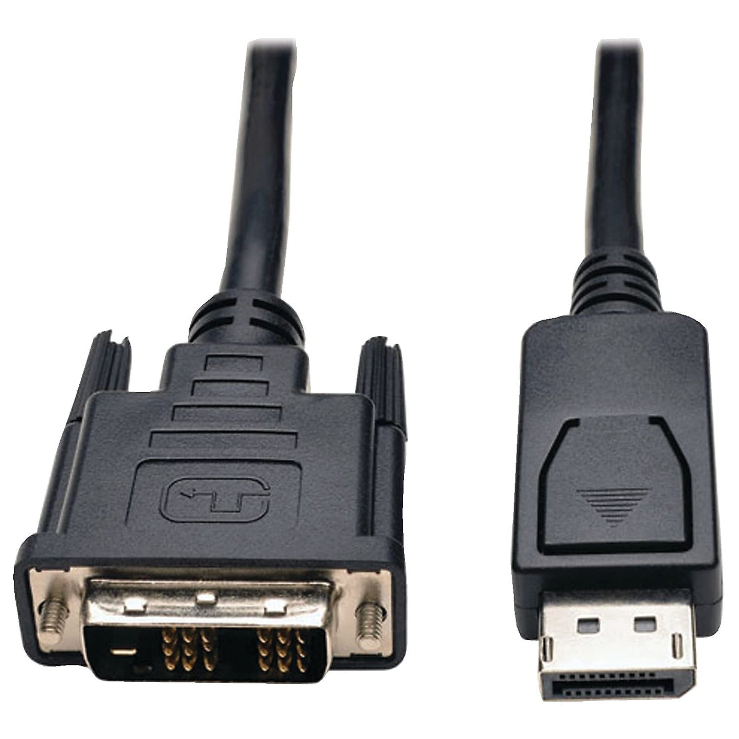 Tripp Lite Displayport to DVI Cable Adapter, DP with Latches, DP to DVI-D Single Link (M/M), DP2DVI, 10 ft.(P581-010), black