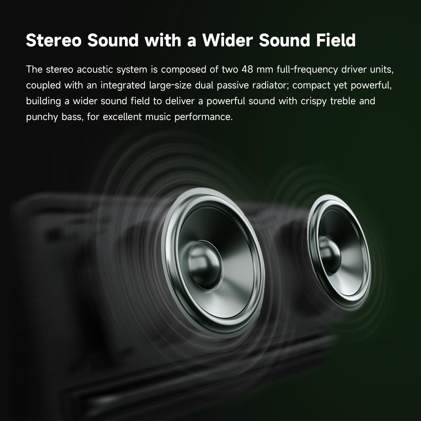 Edifier MP230 Portable Bluetooth Speaker, Wireless Speaker with Stereo Sound for Outdoor Travel, 10-Hour Playtime, Supports USB Soundcard/Micro SD