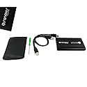 SANOXY USB 2.0 External 2.5-Inch HDD Enclosure Case for Laptop, PC, Mac (SATA Black)