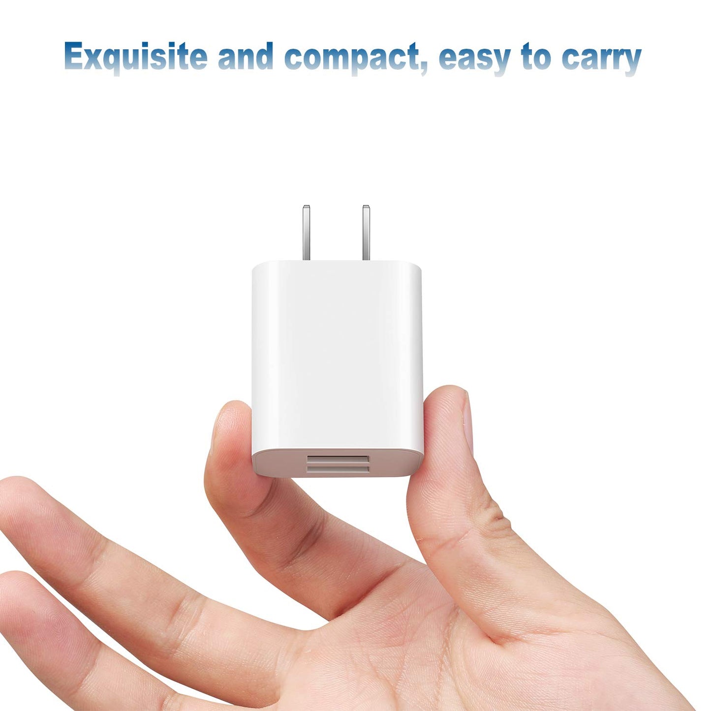 USB Wall Charger Block 2Pack Dual Port Cube Plug Power Charging Adapter Brick for Apple,for iPhone 16/17/Air/15/14/13/12/XS Max/XR/X/8/8
