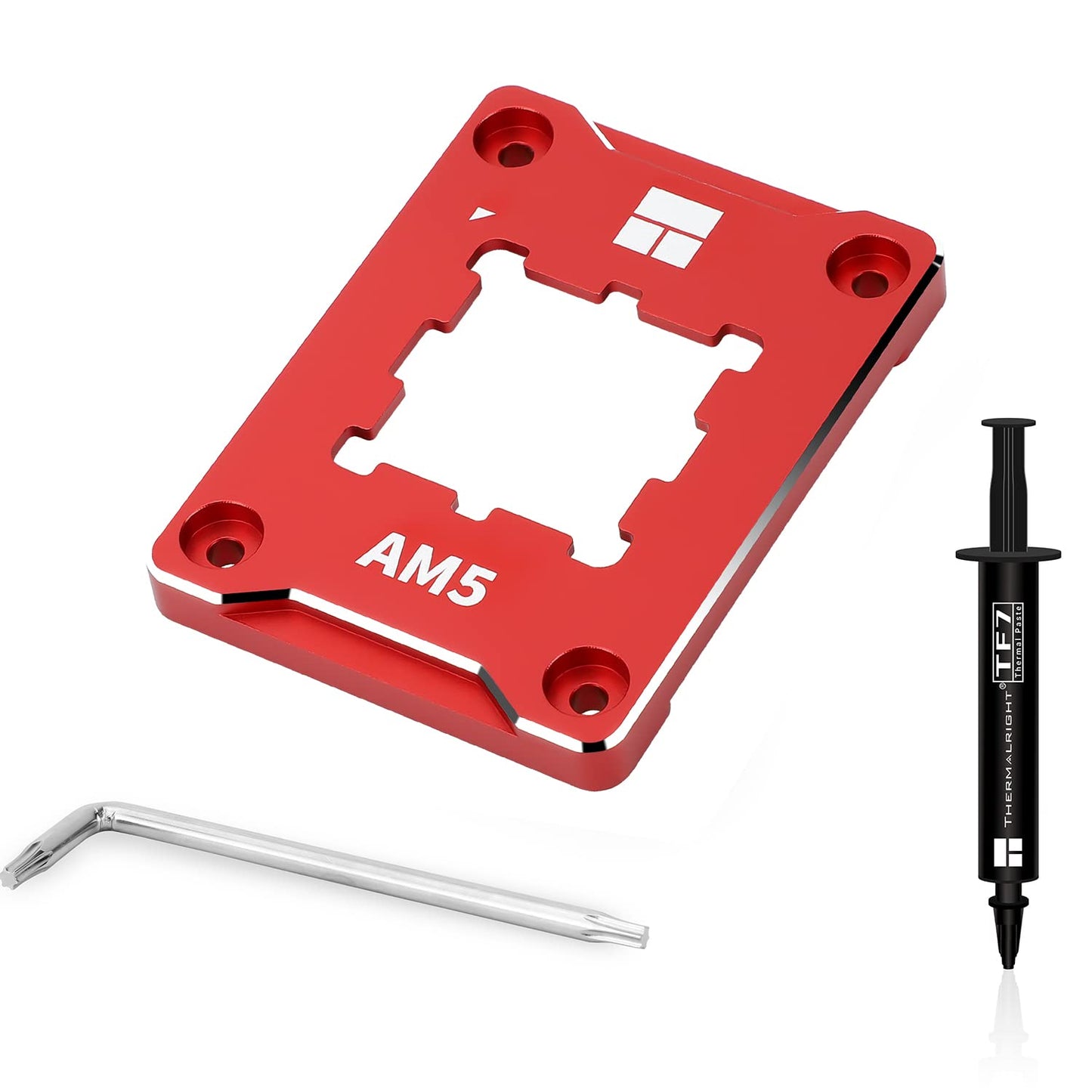 Thermalright ASF-RED AM5 CPU Holder, Corrective Anti-Bending Fixing Frame, AM5 Full-fit Fixed Non-Marking Mounter, AM5 Anti-Bending Contact Frame, CPU