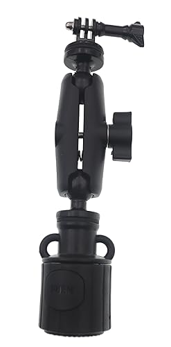 360 Degree Kayak Action Camera Mount Universal Adjustable,Kayak Rail Track Camera Holder, Compatible with GoPro Hero 12 11 10 9 8 7 Ball Head Camera