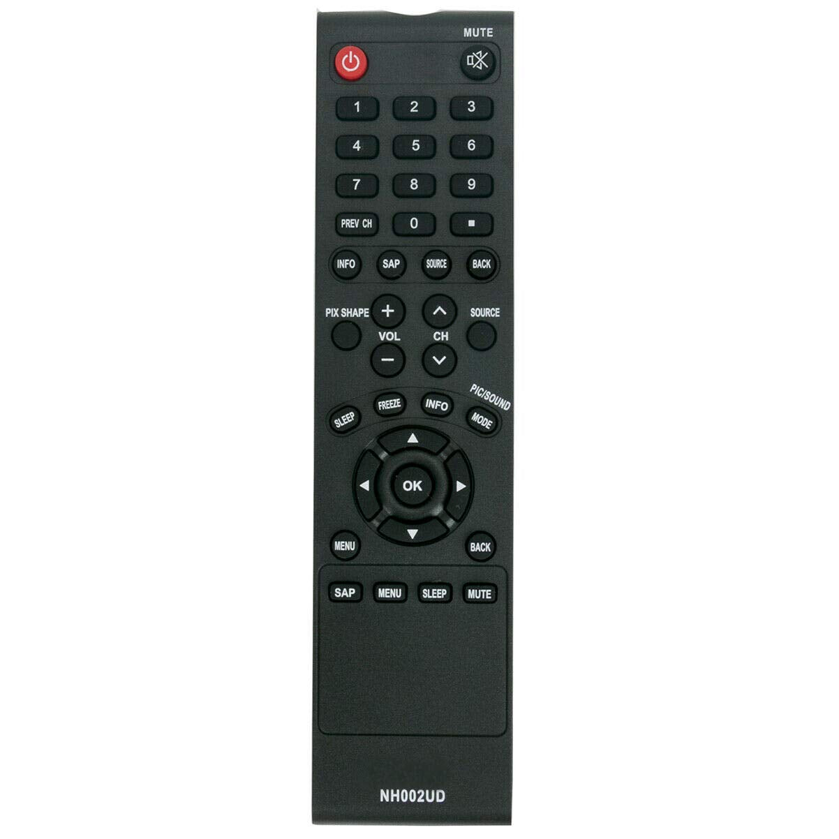 NH002UD Replace Remote for Sanyo TV FW55D25F FW40D36F FW43D25F FW32D06F FW50D36F