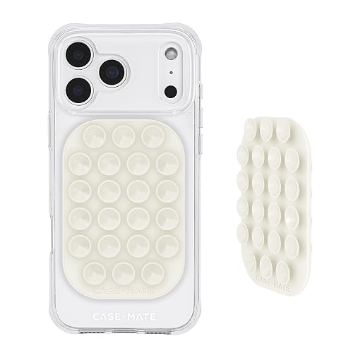 Case-Mate Double-Sided Suction Cup Phone Mount - Anti-Slip Sticky Phone Grip/Holder - Content Creator Essentials Compatible w/iPhone, Android & Cases