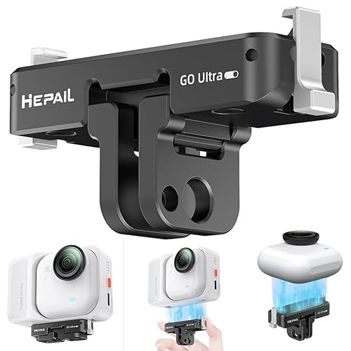 Ferbao Magnetic Quick Release Mount for Insta360 GO Ultra,Aluminum Alloy Camera Stand Base Bracket Adapter for Insta360 GO Ultra Camera
