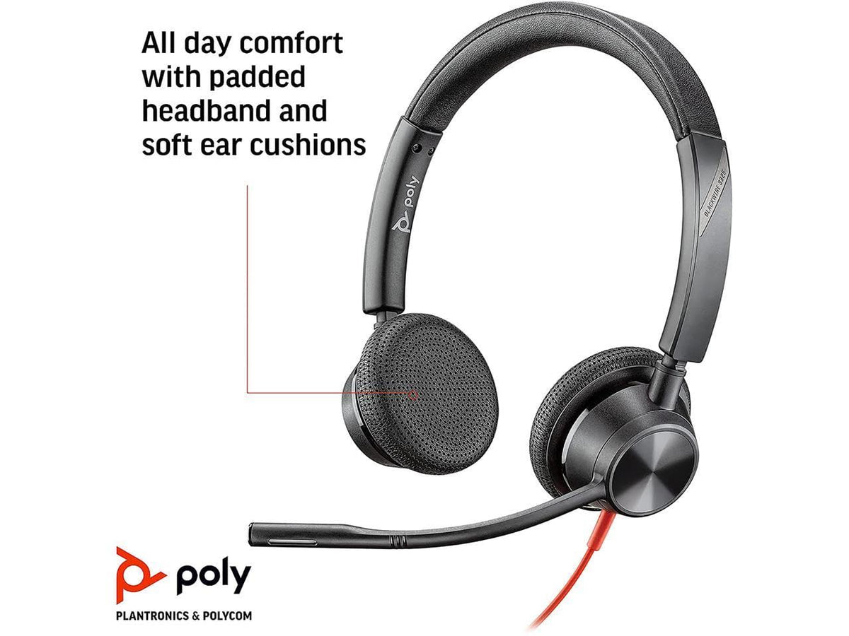 Poly Blackwire 3325, Microsoft, USB-A