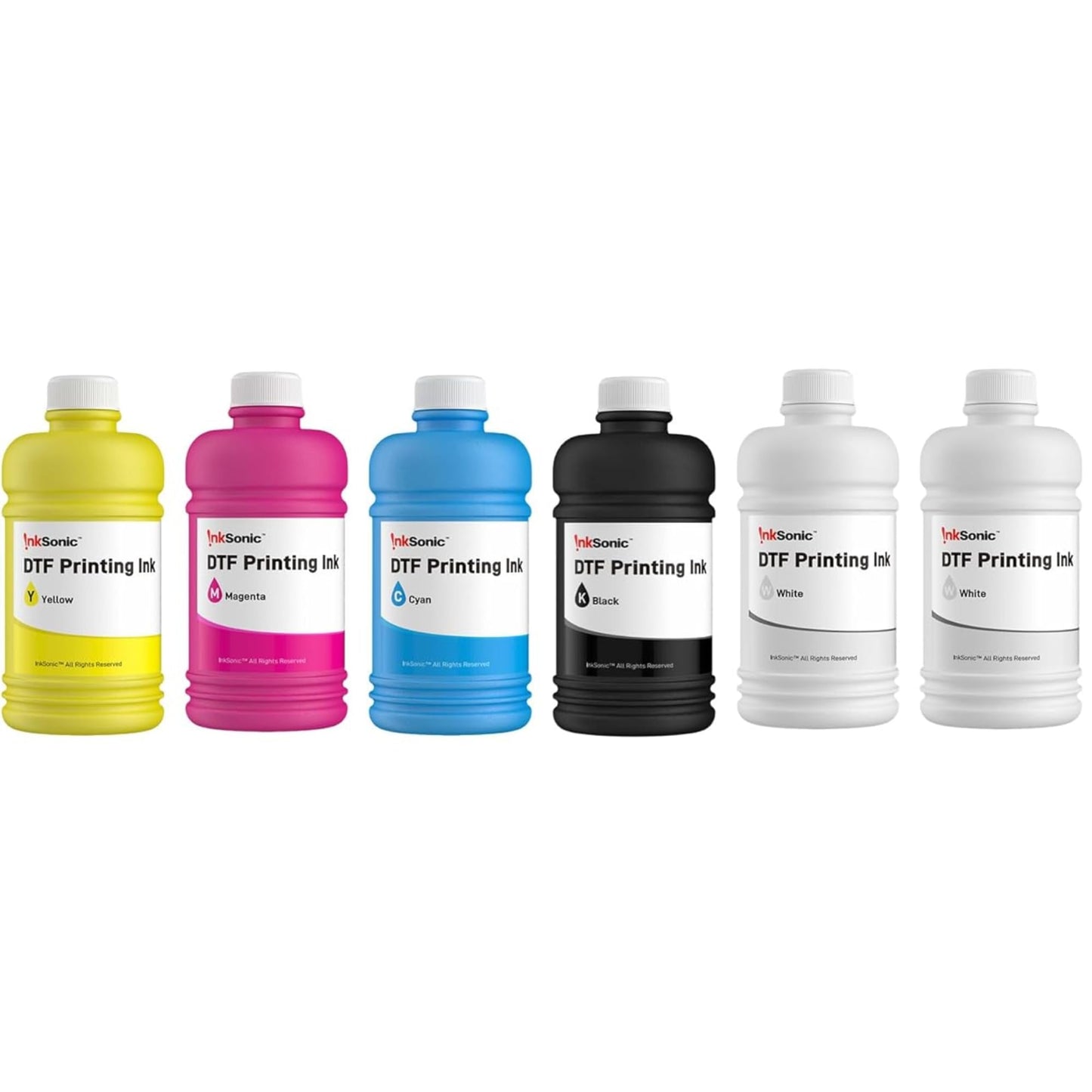 InkSonic 1500ML DTF Ink, Premium DTF Transfer Ink for PET Film, Refill Ink Compatible for DTF Printer L1800, R1390, L805, L800, DX7, XP600, I1600