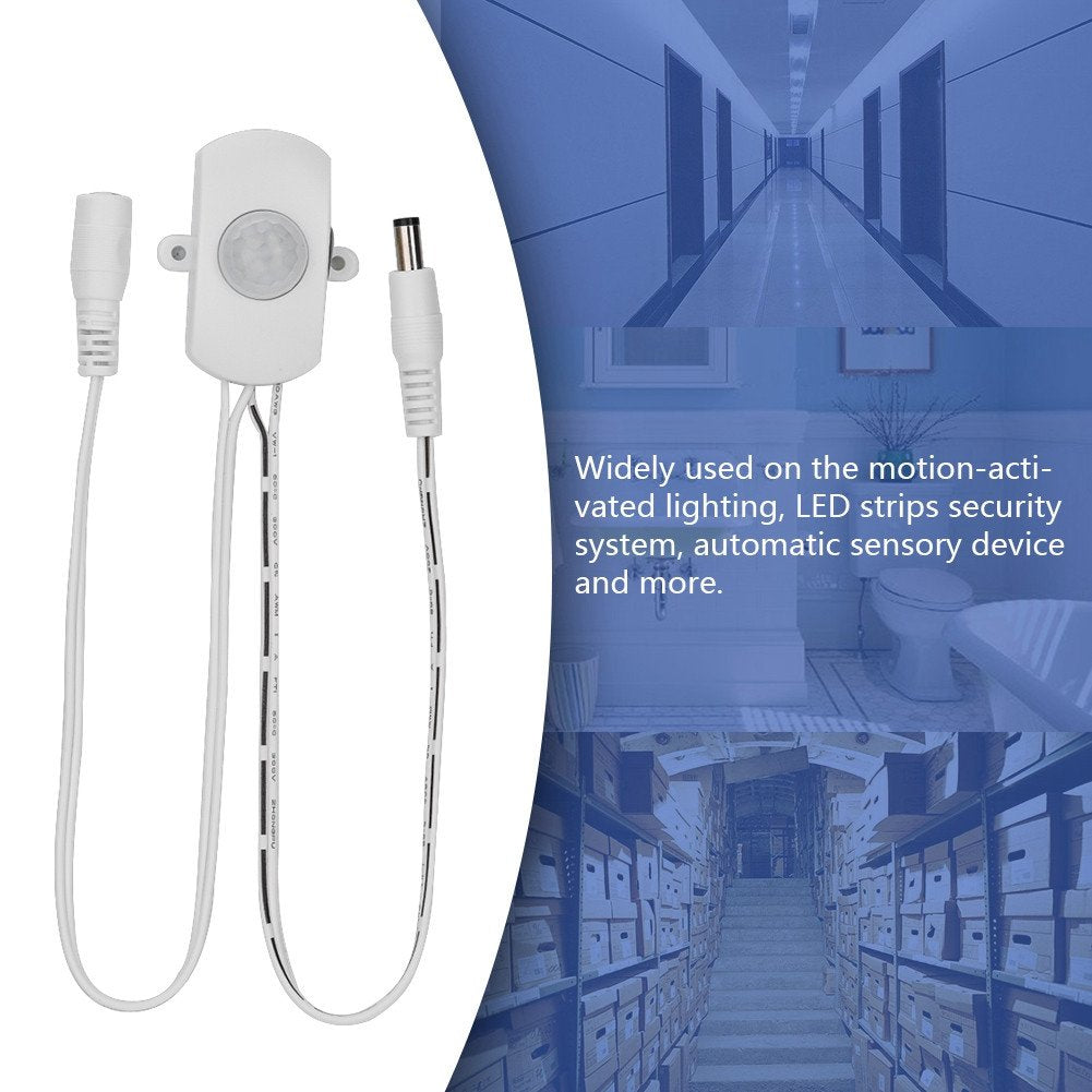PIR Motion ,6 V-24VDC Mini PIR Infrared Motion Sensor for Motion-Activated Lighting,LED Strips Security System, Automatic Sensory