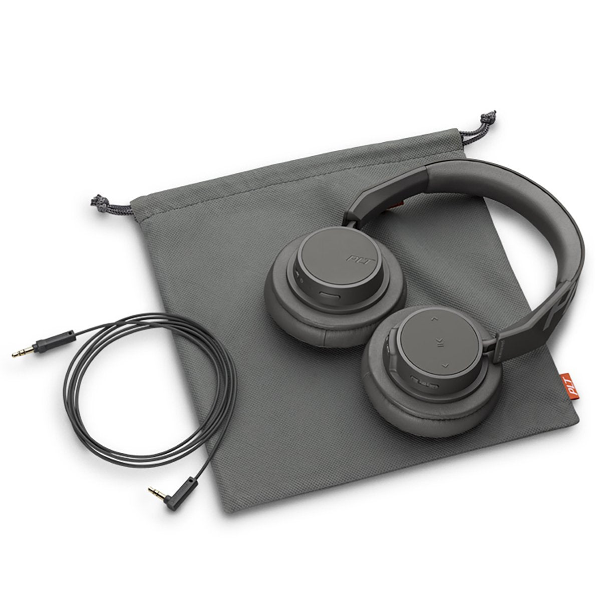 Plantronics BackBeat GO 600 Noise-Isolating Headphones, Over-The-Ear Bluetooth Headphones, Grey (211393-99)