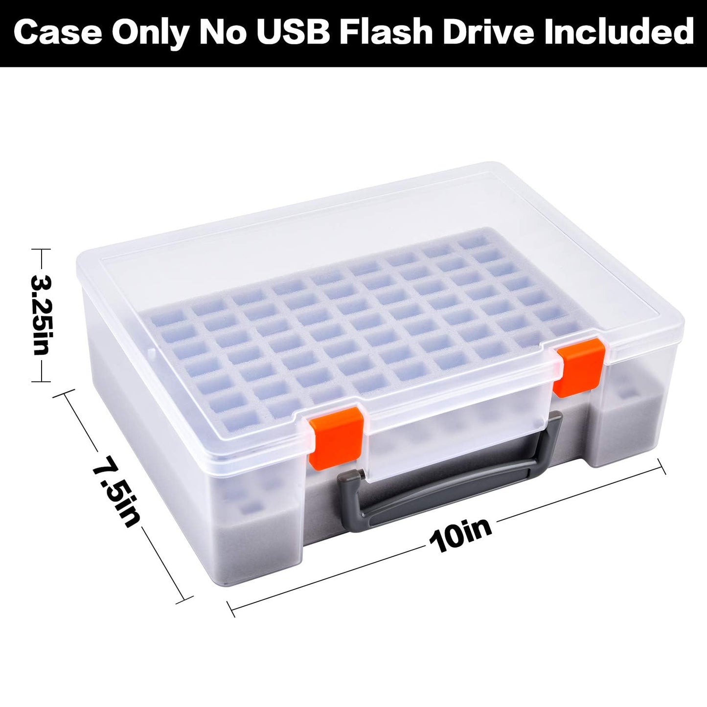 FULLCASE Flash Drive Case USB Memory Stick SD Card Storage Organizer- Holds 104pcs Thumb Drive Electronic Accessories Holder for Sandisk/for