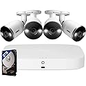 Lorex Fusion 4K Security Camera System w/ 2TB NVR - 8 Channel PoE Wired Home Security System w/ 4 Metal Cameras - Motion Detection, Two-Way Audio