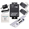 HWMATE Door Access Control System Kit With Fail Secure Electric Strike Lock Exit Button Adapter Remote Transmitter Receiver