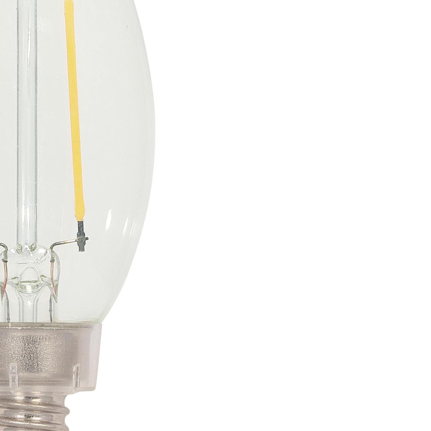 Westinghouse 5059220 2 Watt (25 Watt Equivalent) B11 Dimmable Clear Filament LED Light Bulb, Candelabra Base, 6 Pack