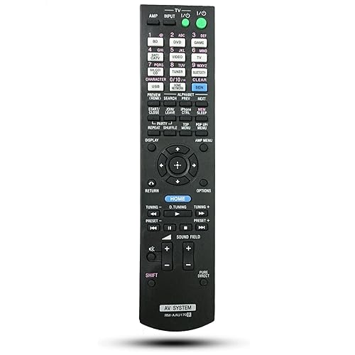 Replaced Remote Control Compatible for Sony STR-DN840 RMAAU170 149205111 STR-DH740 RMAAU168 149204911 Audio/Video AV Receiver Home Theater System
