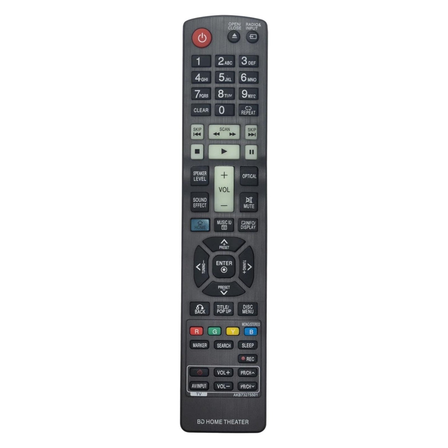 AKB73275501 Remote Control for LG Blu-ray Home Theater in Living Rooms or Rooms, No Programming or Pairing Needed, Replacement Remote Compatible