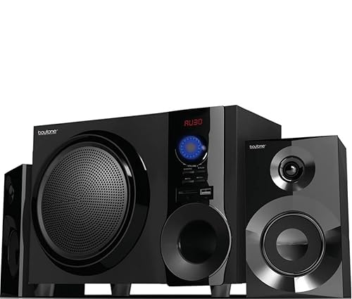 Boytone BT-210FB Wireless Bluetooth Stereo Audio Speaker with Powerful Sound, Bass System, Excellent Clear Sound & FM Radio, Remote Control, Aux-In