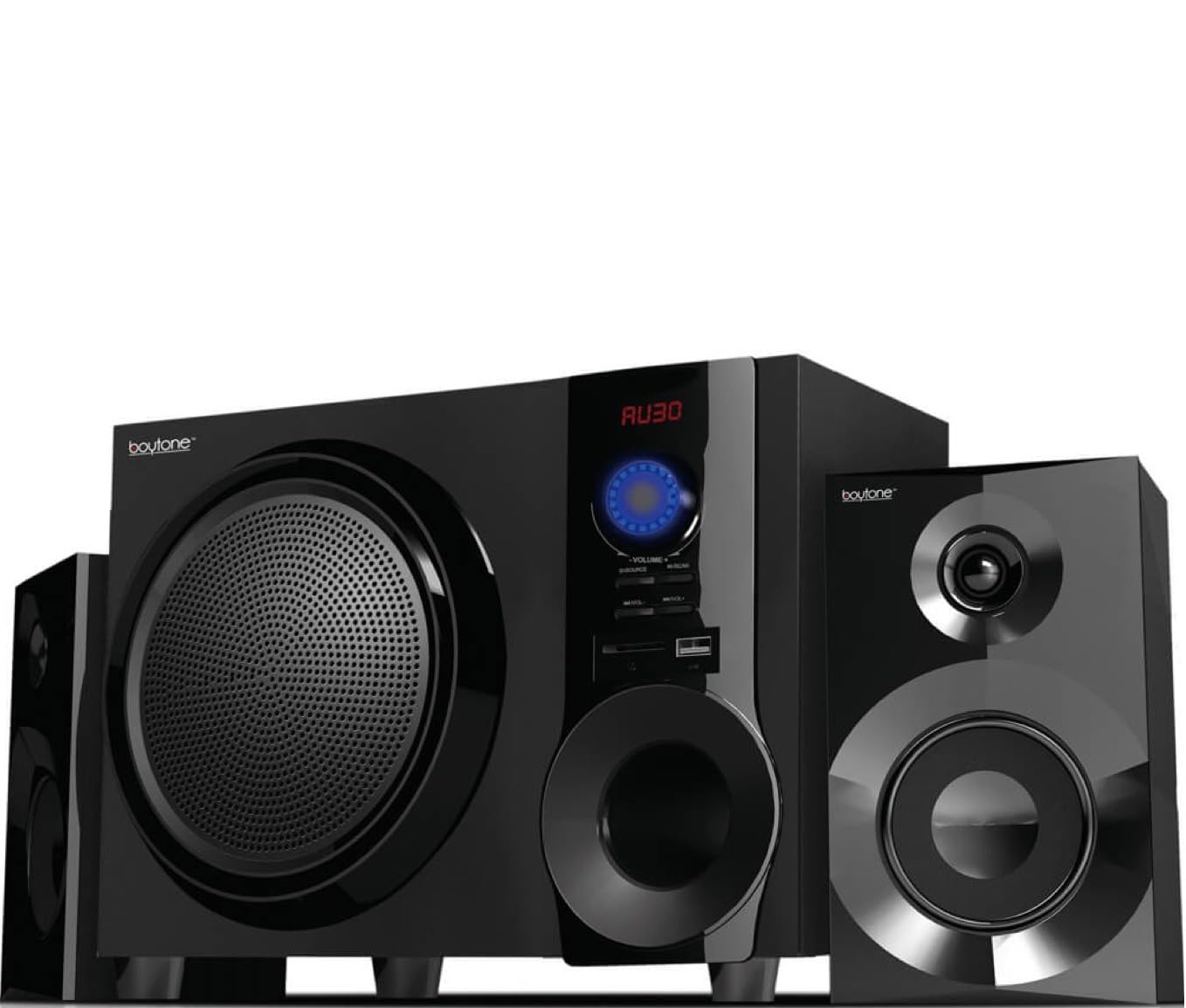 Boytone BT-210FB Wireless Bluetooth Stereo Audio Speaker with Powerful Sound, Bass System, Excellent Clear Sound & FM Radio, Remote Control, Aux-In