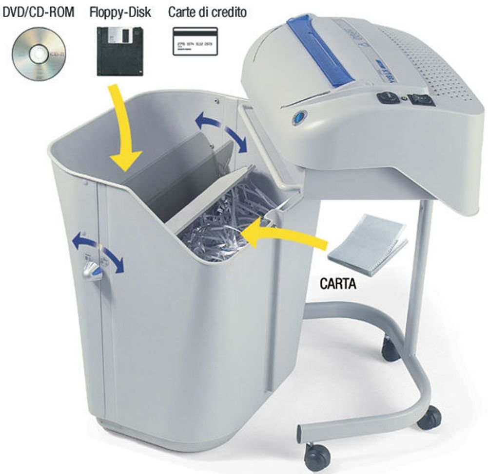 Kobra 240 SS5 Multipurpose and Multimedia “Energy Smart” Professional Straight Cut Shredder, 24 Hours Continuous Duty Motor, Automatic Start/Stop