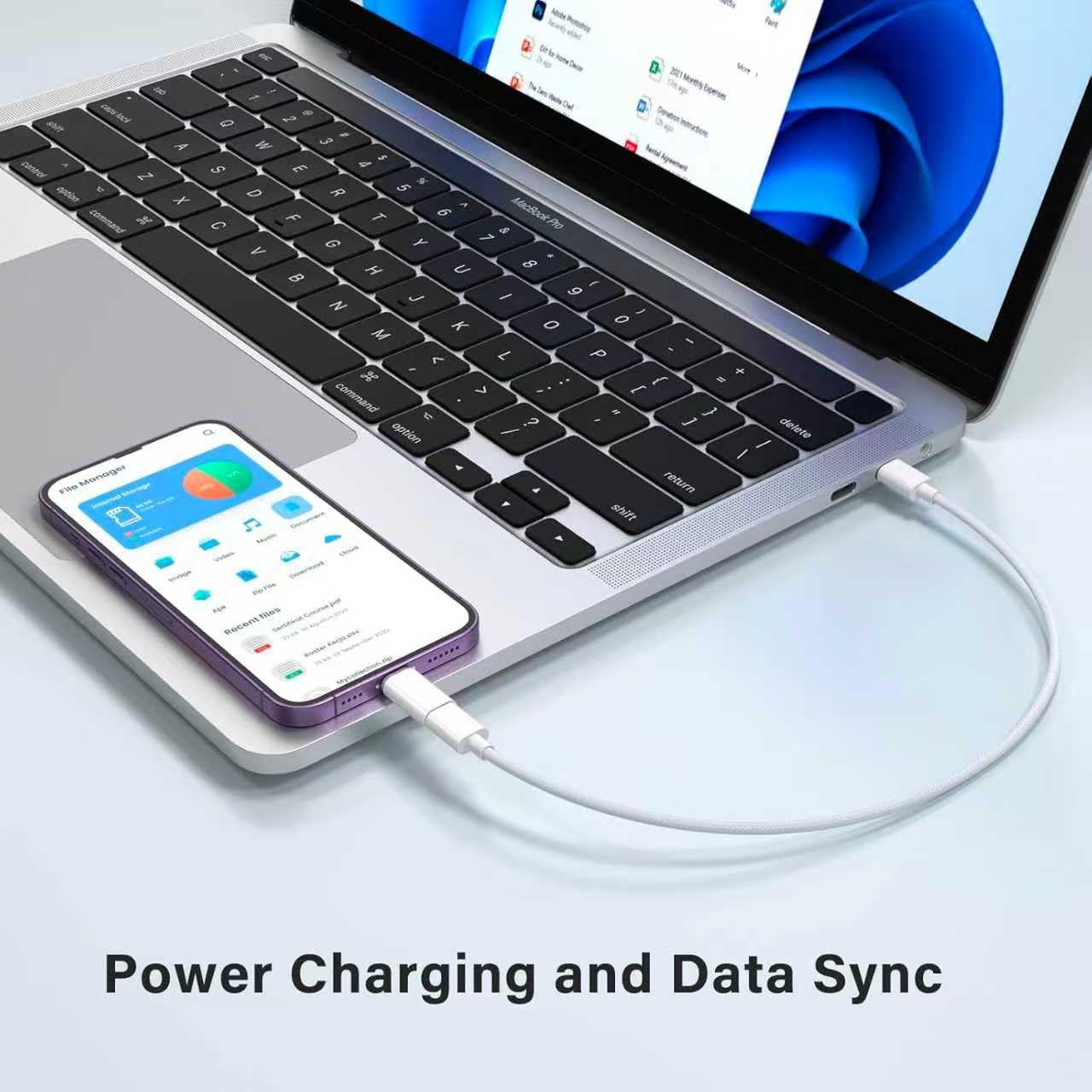 MFi Certified 27W USB C to Lightning Adapter (2 Pack) - Fast Charging Data Sync, Lightning to USB Type C Cable Adapter for iPhone14/13/12 Series…
