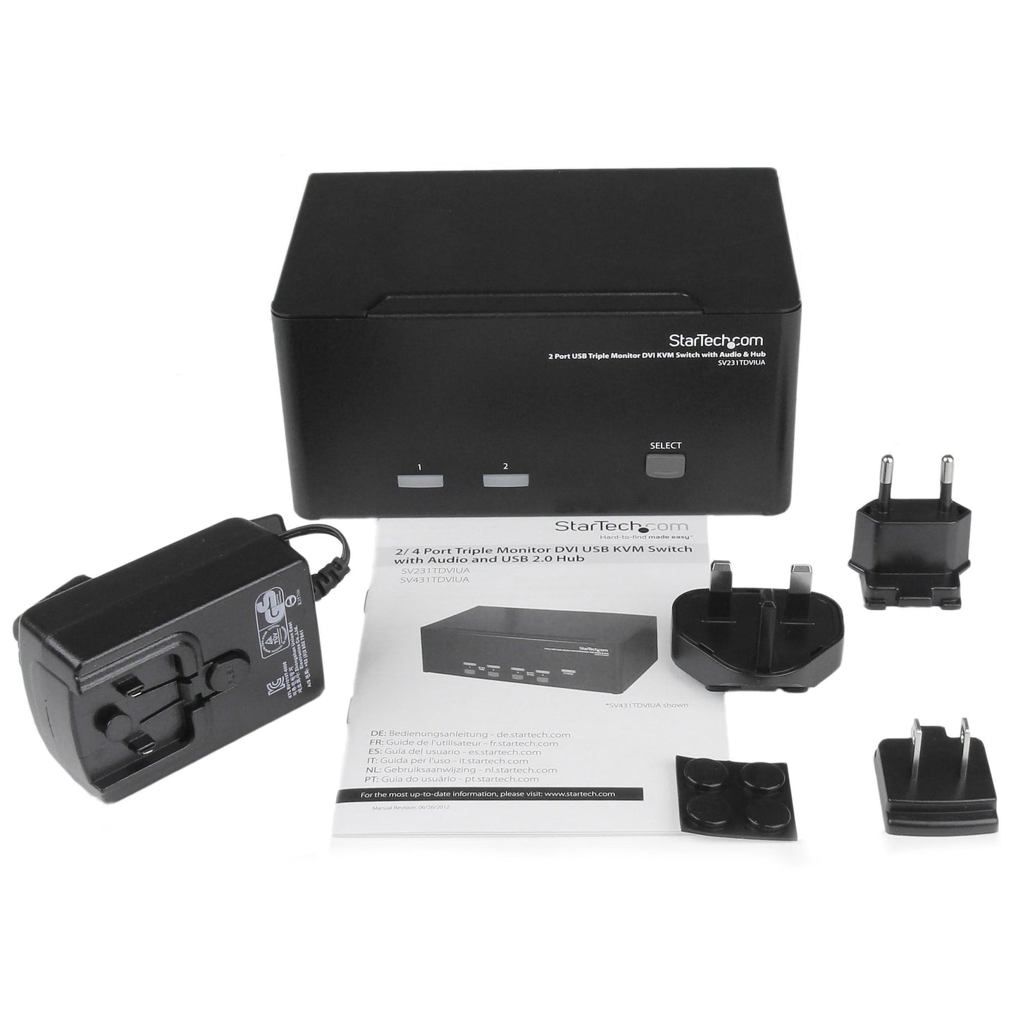 StarTech.com SV231TDVIUA Keyboard Video Mouse (KVM) Switch Box