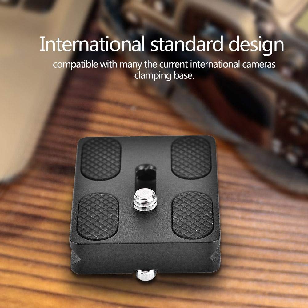 Quick Release Plate, PU50 Universal Tripod Arca Plate with 1/4inch Screw Mount 50mm Quick Release Clamp Mount Adapter Arca Swiss Standard for Monopod