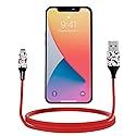iJoy Disney Minnie Mouse 6FT Replacement iPhone Charger Fast Charging - MFI Certified Braided USB Charging Cable High Speed Data Sync Compatible