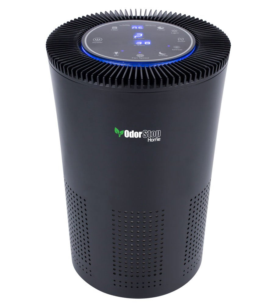 OdorStop OSAP5 HEPA Air Purifier for areas up to 1000 Sq Ft with H13 True HEPA Filter, Active Carbon, 5-Speed, Auto Mode, Sleep Mode, Child Lock,