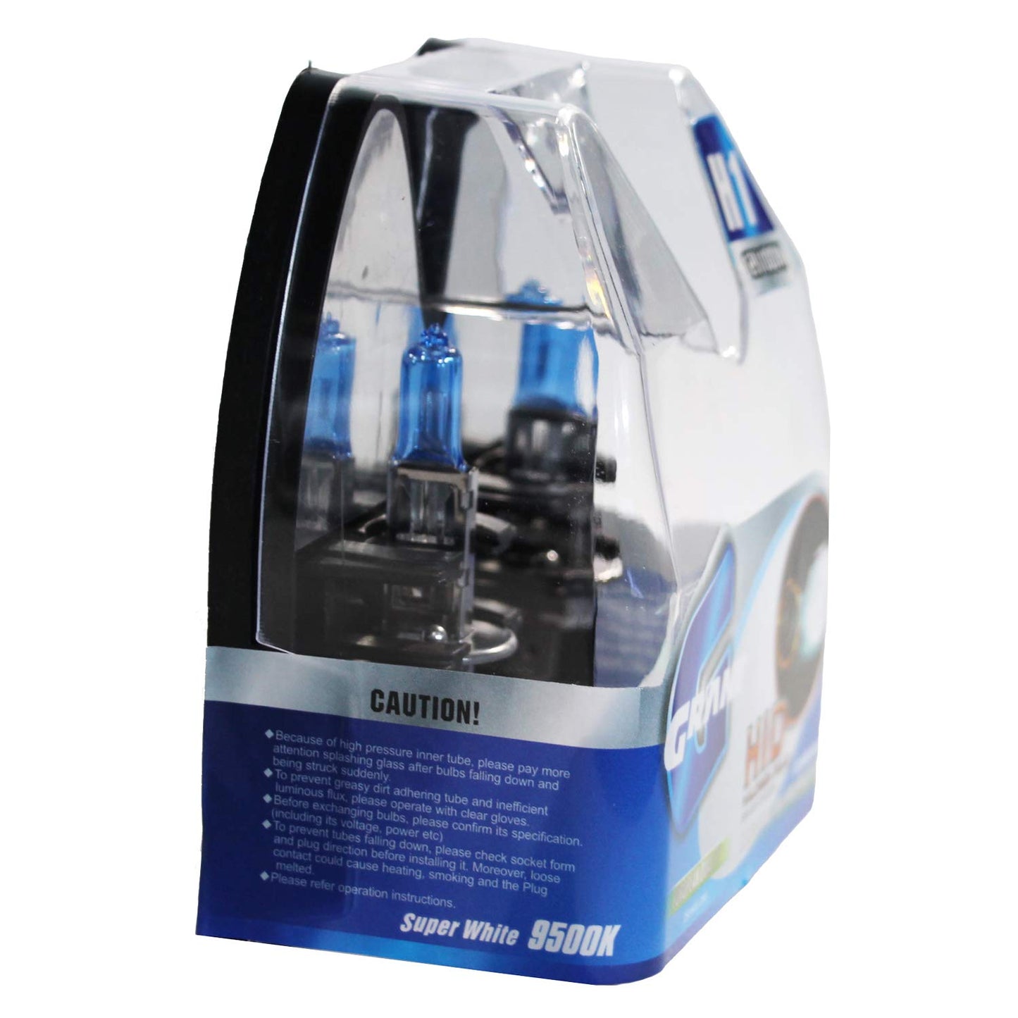 2 pieces Headlight Bulb 12 V 100 W, Super White Halogen Lamp 5600K (H1)