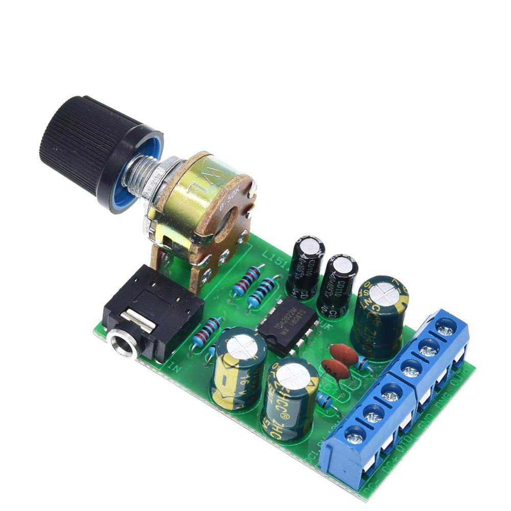 HiLetgo 2pcs TDA2822M DC 1.8-12V 2.0 Channel Stereo Amplifier Mini AUX Audio Amplifier Board Module AMP for Arduino