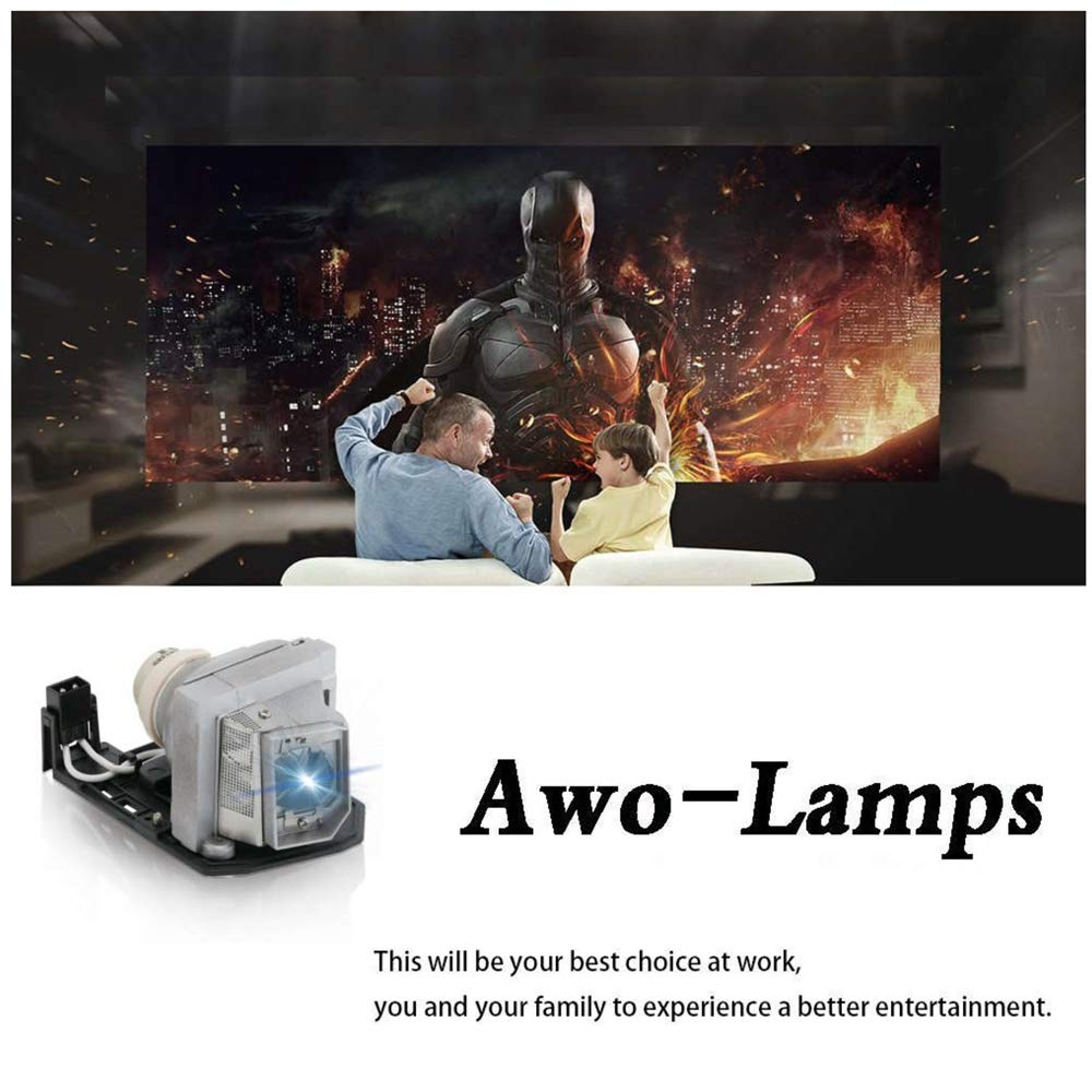 AWO Original UHP Lamp Bulb for BL-FU240A / SP.8RU01GC01 / BL-FU190E / SP.8VC01GC01 with Housing for OPTOMA