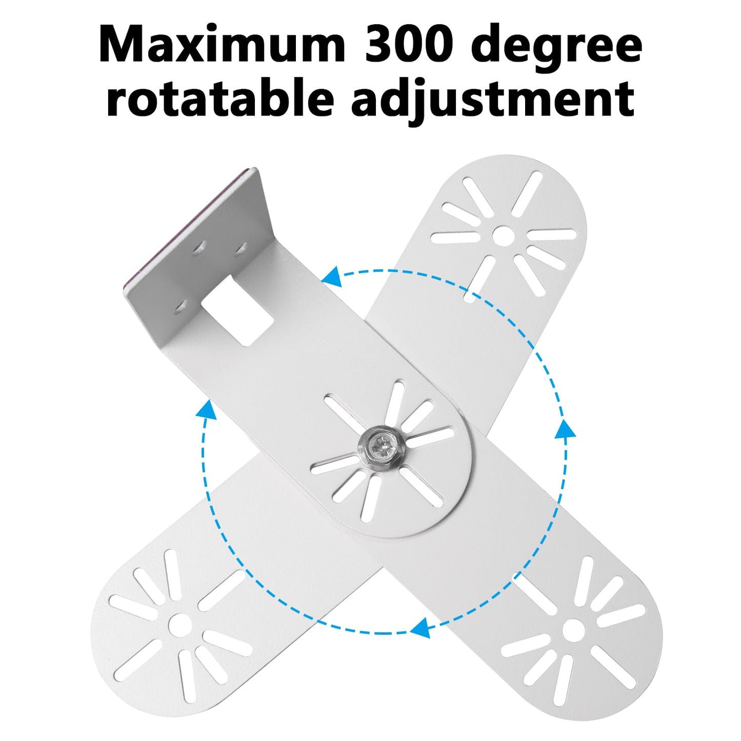 Haoyou Adhesive Wall Mount Bracket for Ring Indoor Cam (2nd Gen & Plus) and Ring Pan-Tilt Indoor Cam, 300 Degree Adjustable Swivel, No Drill, Let