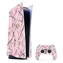 MightySkins Gaming Skin for PS5 / PlayStation 5 Bundle - Conceal Pink | Protective Viny wrap | Easy to Apply and Change Style | Made in The USA