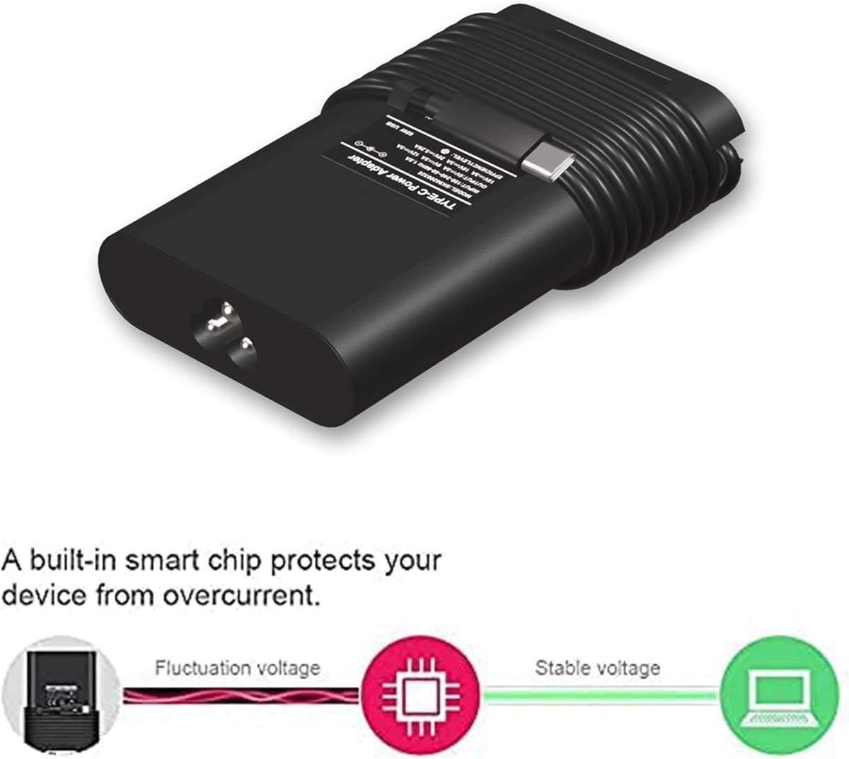 BULL-TECH 90W USB C Charger Compatible with dell Laptop