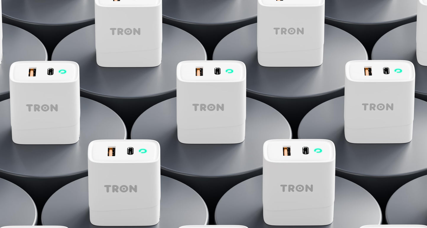 TRON 20W Qi Power Adapter, LED Light,Fast Charging,Charging Indicator,TR44