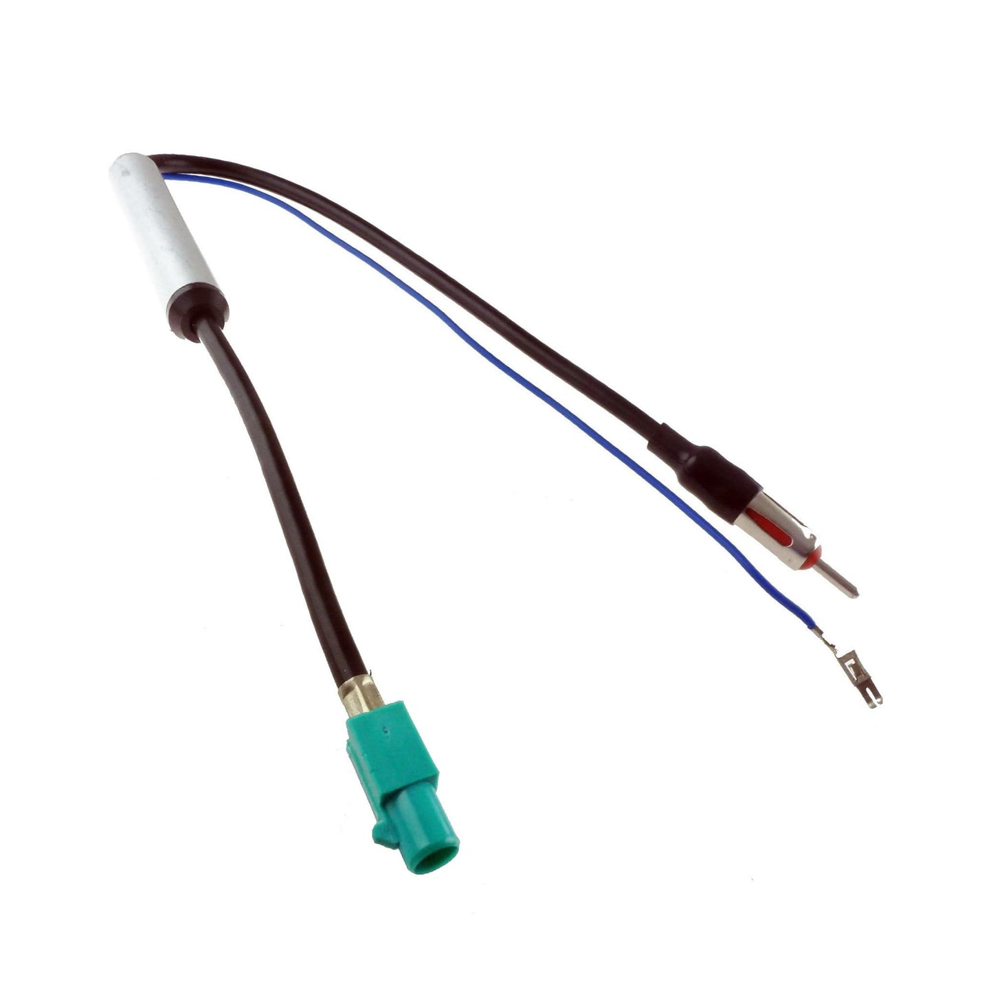 Scosche VWA4B Compatible with 2000-Up Select Audi / BMW / VW Amplified Antenna Adapter; +12V power injected
