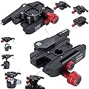 iShoot 360°Quick Self-Locked Lever Clamp Converter Adapter Knob Fine-Tuned, Compatible with Manfrotto 200PL/410PL Plate & Arca-Swiss Fit Camera Quick