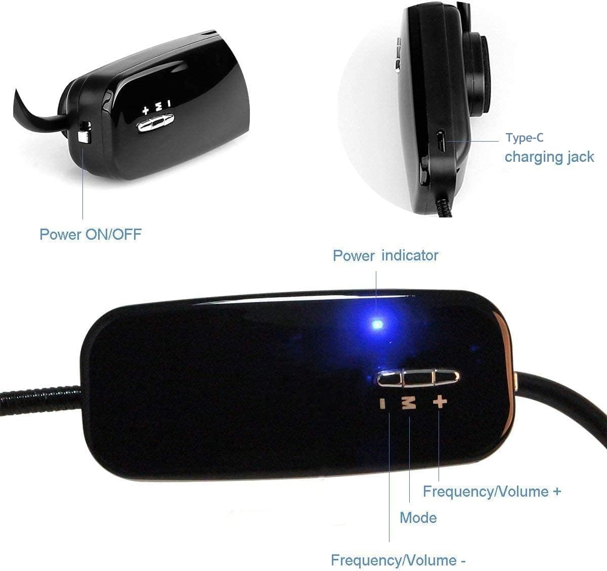Retekess TR503 Wireless FM Microphone Headset, Hands-Free with Rechargeable Battery for Voice Amplifier, Church, Tour Guide, Teacher, Salesman