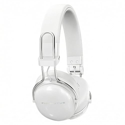 FIO MOTUS Wireless Bluetooth On-Ear Headphones, Active Noise Cancelling, Hi-Res Sound, 55H Playtime, Foldable Design, Lightweight and Comfortable