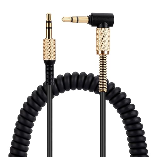 UNCLE LIGHT Replacement Audio Cable for Marshall Headphones, Compatible with Monitor Major 2 II Major 3 III Major 4 IV Mid Headphones 3.5mm Male…