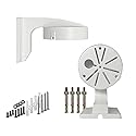 WiTi 4.7 inches Wall Mount Bracket for Dome Security Camera,Deep Base Junction Box Cable Management Mounting Case, CCTV IP Surveillance Cameras Holder